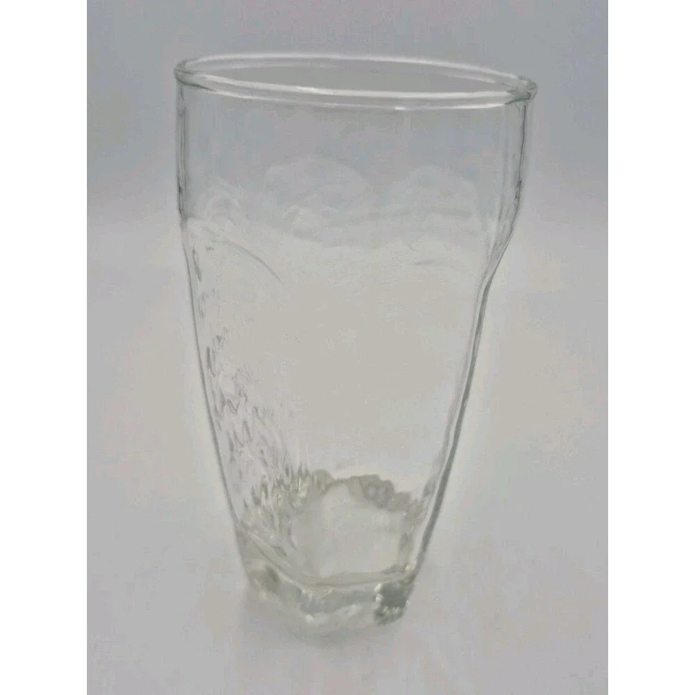 Vintage Libbey Chivalry Clear Textured 16 Oz  Glasses Tumblers Highball 6.125